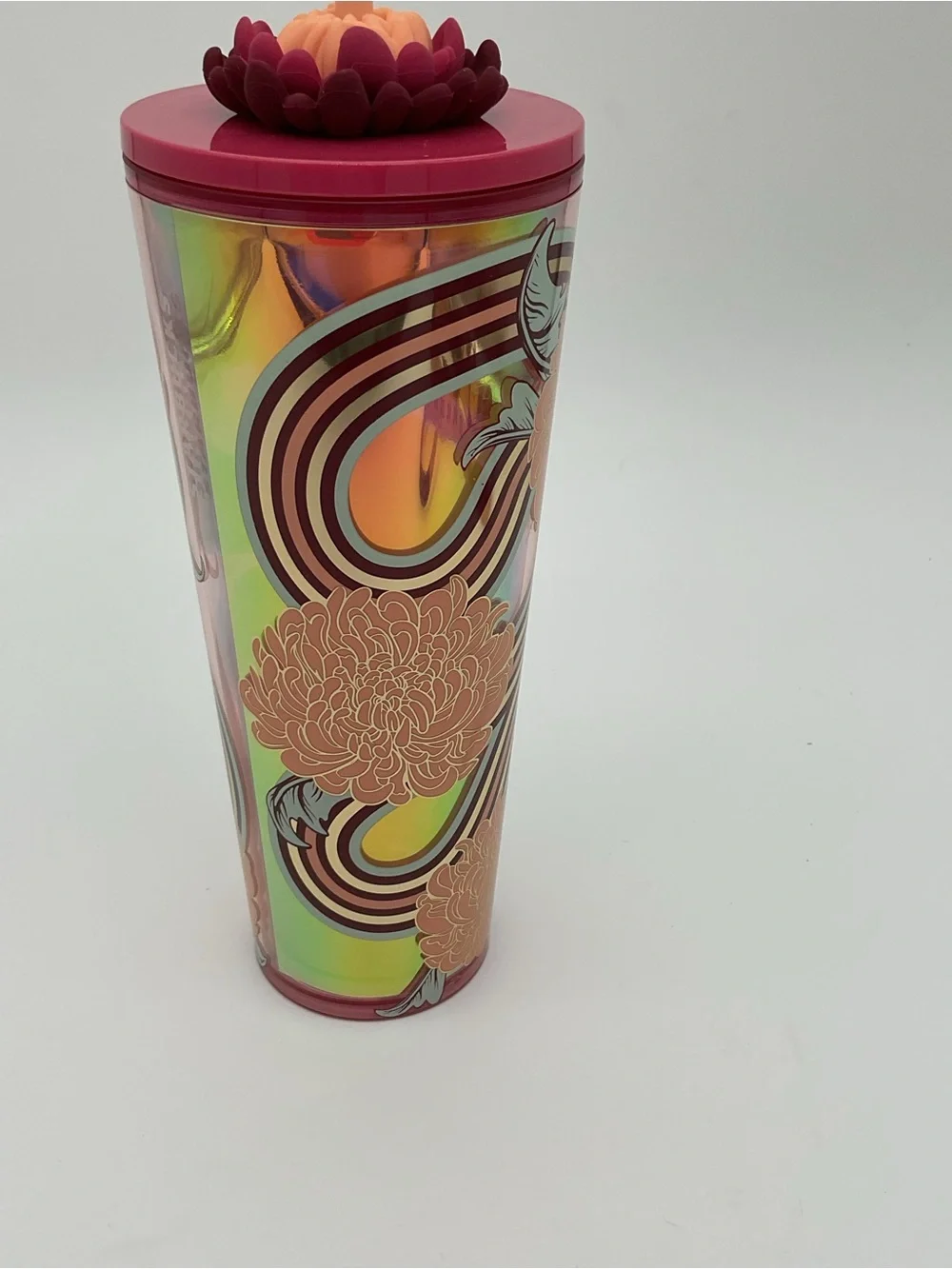 Starbucks 2024 Holiday Flower Straw Cold Cup